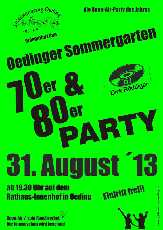 Oedinger Sommergarten | Plakat 2013