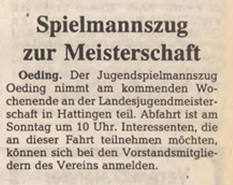 Landesjugendmeisterschaft in Hattingen | BZ 09 10 1992