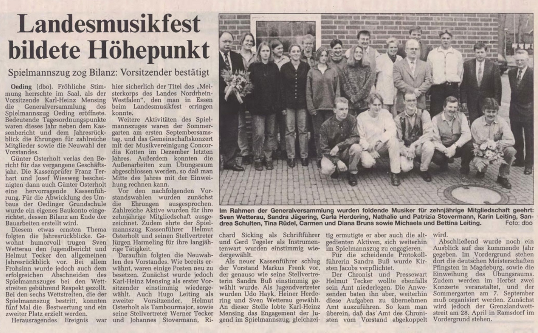Borkener Zeitung  26.03.1996 | Landesmusikfest bildete Höhepunkt