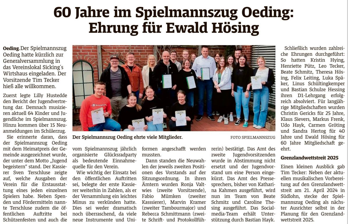Münsterland Zeitung 22.03.2024