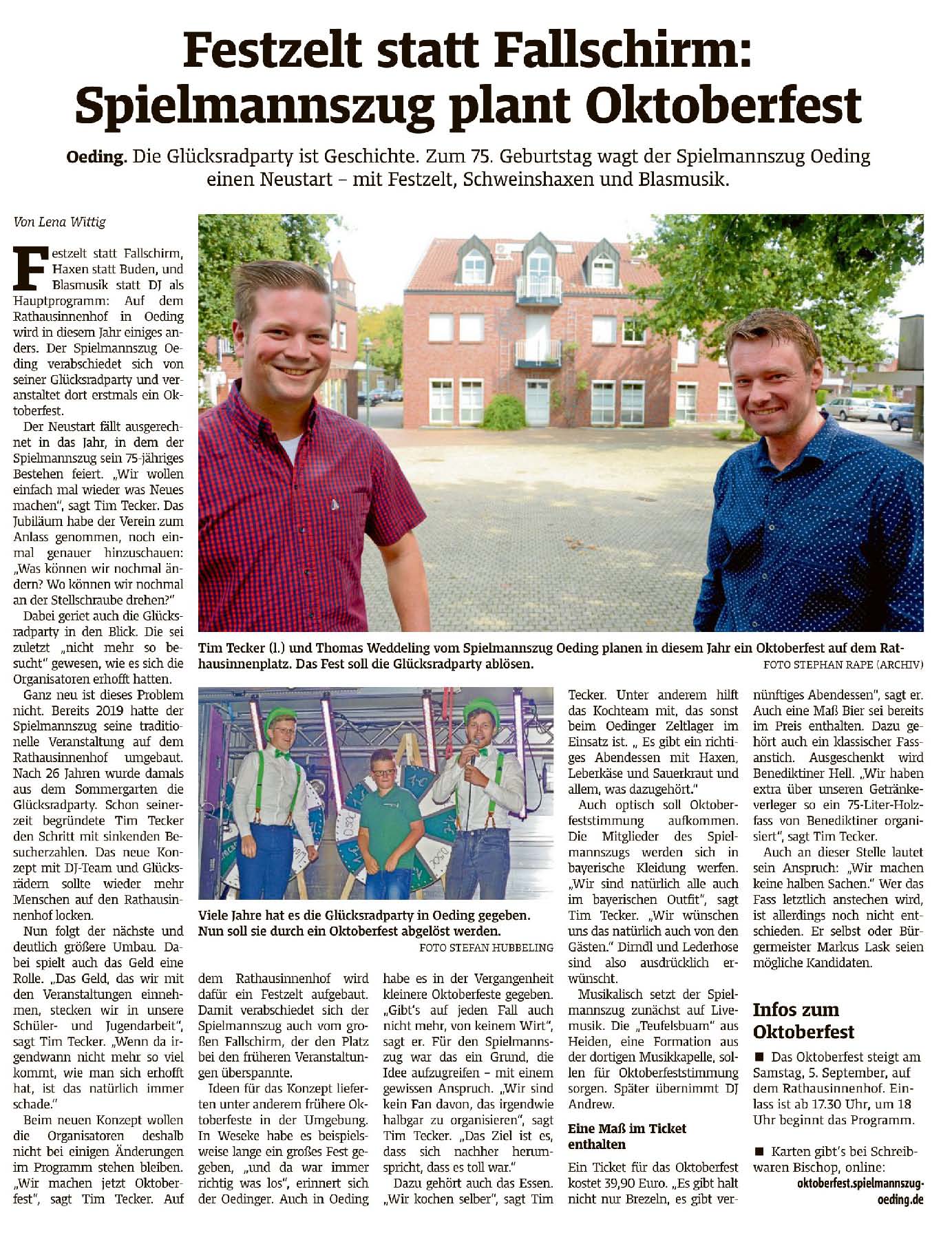 Münsterland Zeitung 14.08.2026