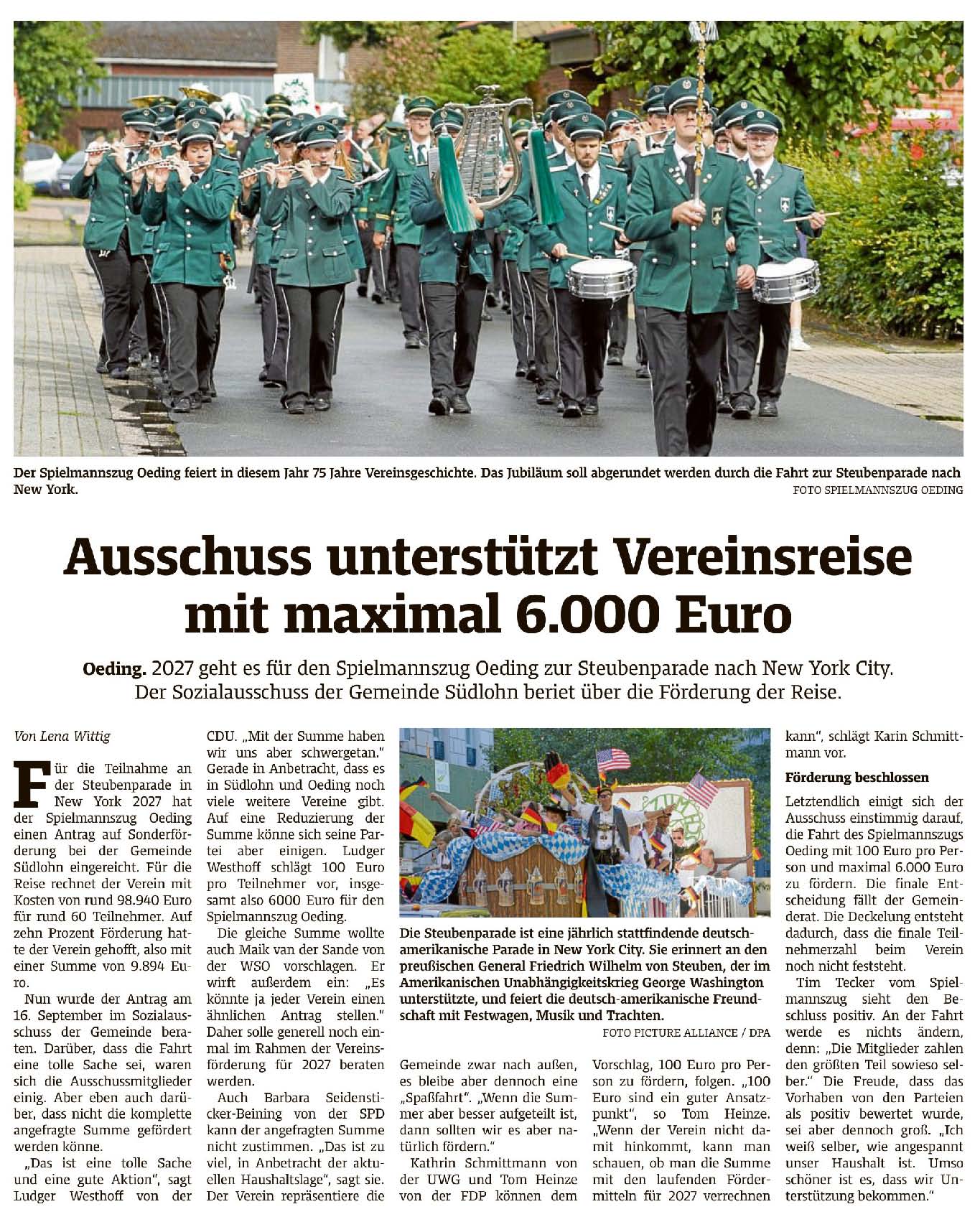 Münsterland Zeitung 19.09.2026